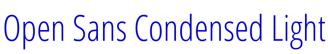 Open Sans Condensed Light шрифт